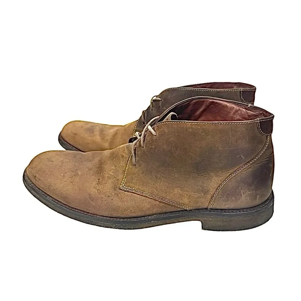 Johnston & Murphy Copeland Chukka Boots Sz 13 Brown Leather Sheepskin Men’s